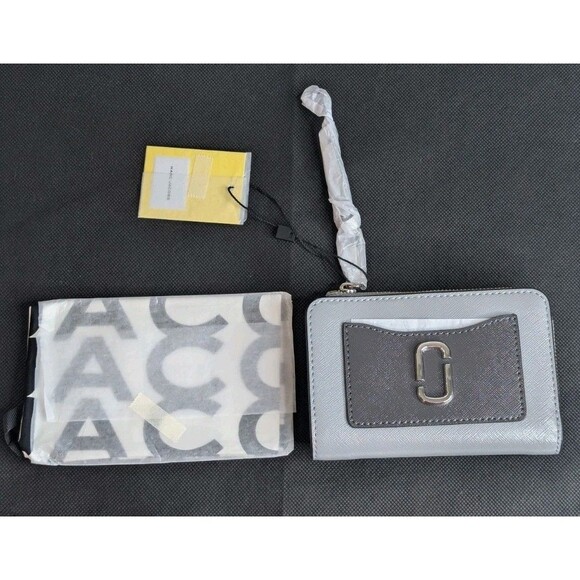 Marc Jacobs The Utility Snapshot Slim Bifold Wallet - Wolf Grey - Picture 3 of 6